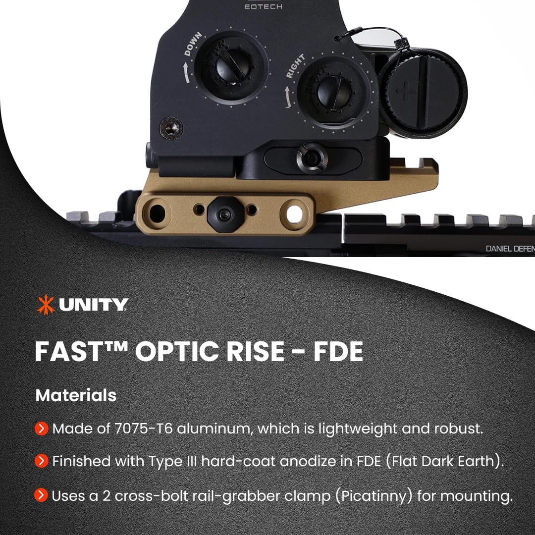 Unity Tactical Fast - Optics Riser - Fde