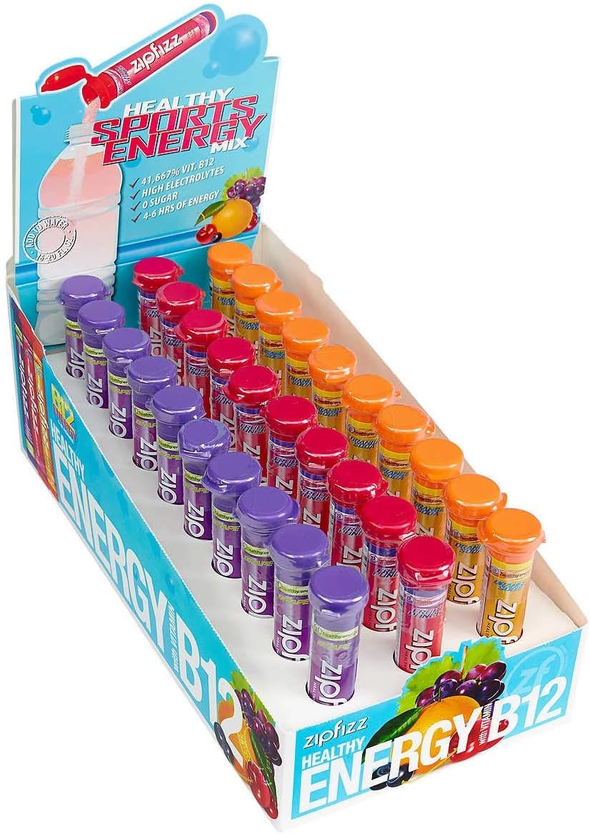 Zipfizz Healthy Energy Drink Mix, Variety Pack, 30 Tubes (2 Pack)