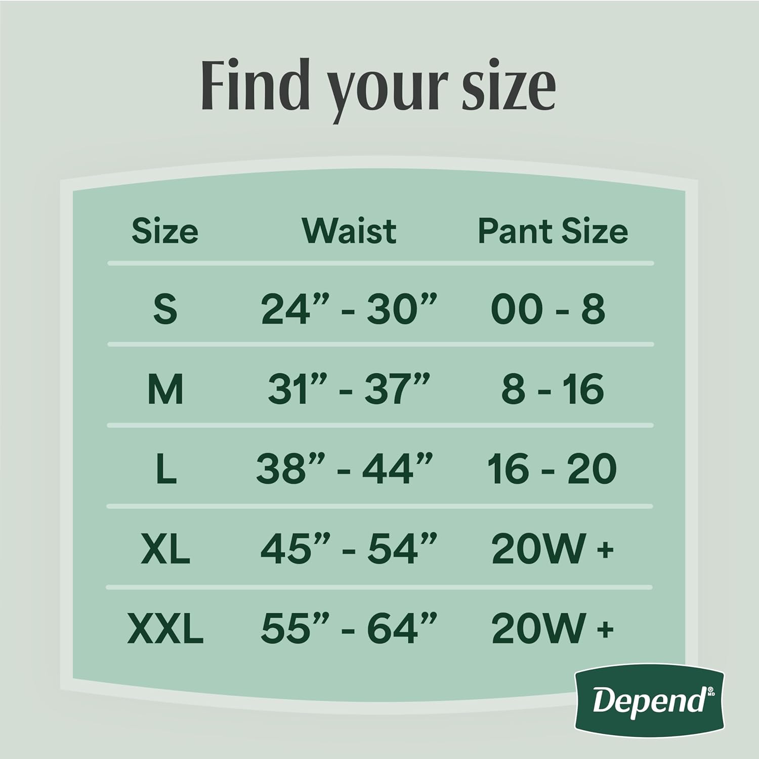 Depend Fresh Protection Adult Diapers for Women, Medium, 30 Count