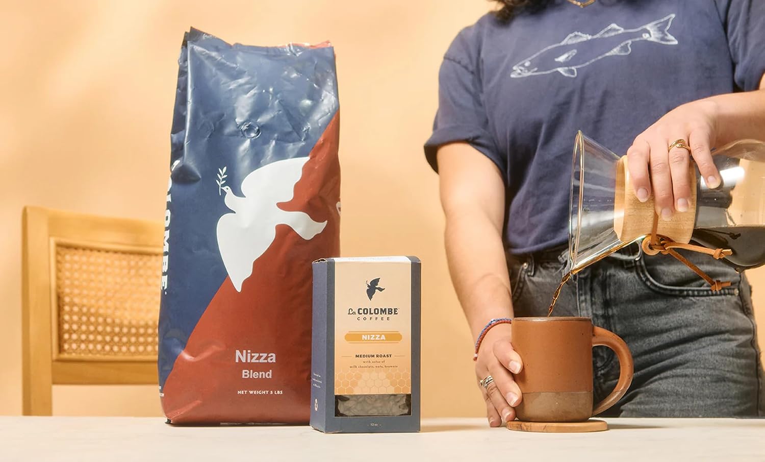 La Colombe Nizza Medium Roast Whole Bean Coffee - 24 Ounce (Pack of 1)