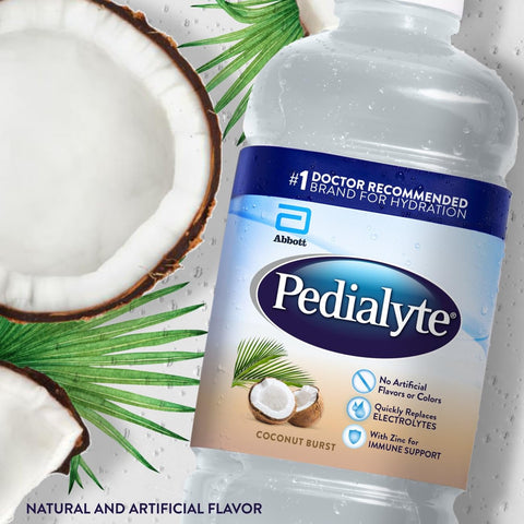 Pedialyte Electrolyte Drink, Coconut Burst Hydration Drink