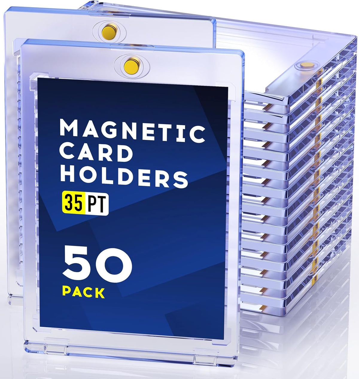50ct Magnetic Card Holder, 35pt One Touch Card Holder for Trading Cards