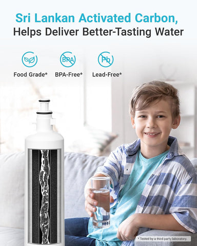 AQUA CREST AQF-FF19C Water Filter Replacement for GE® RPWFE®, 3 Pack