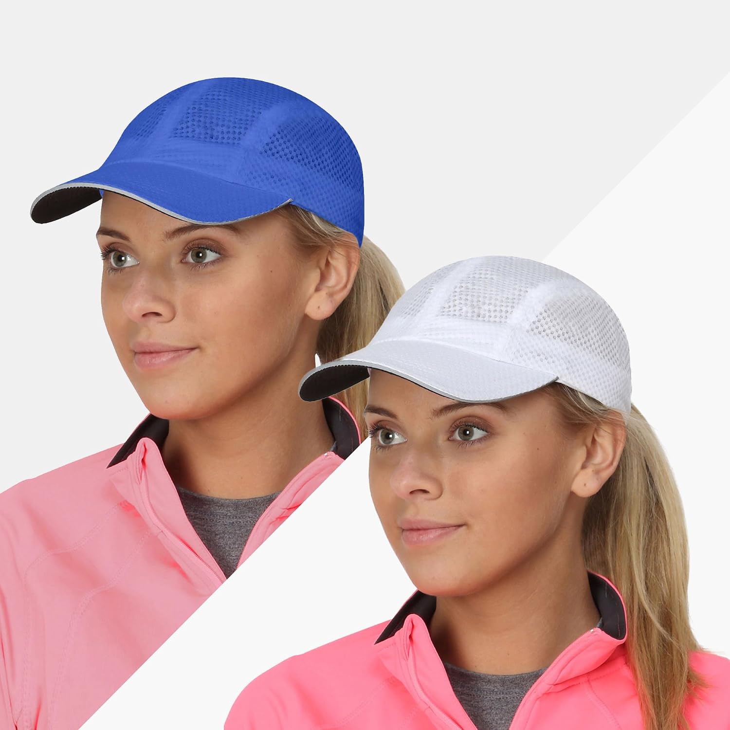 TrailHeads Women's Race Day Running Hat, Sports Cap with Reflective Trim