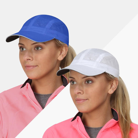TrailHeads Women's Race Day Running Hat, Sports Cap with Reflective Trim
