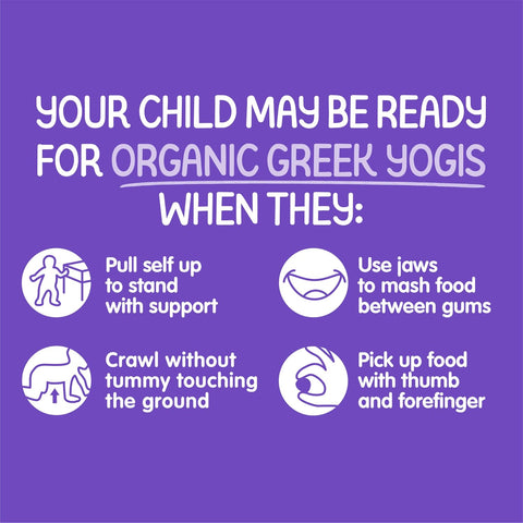 HAPPY BABY Greek Yogis, Blueberry & Purple Carrot, 1oz Pouch (8 Pack)