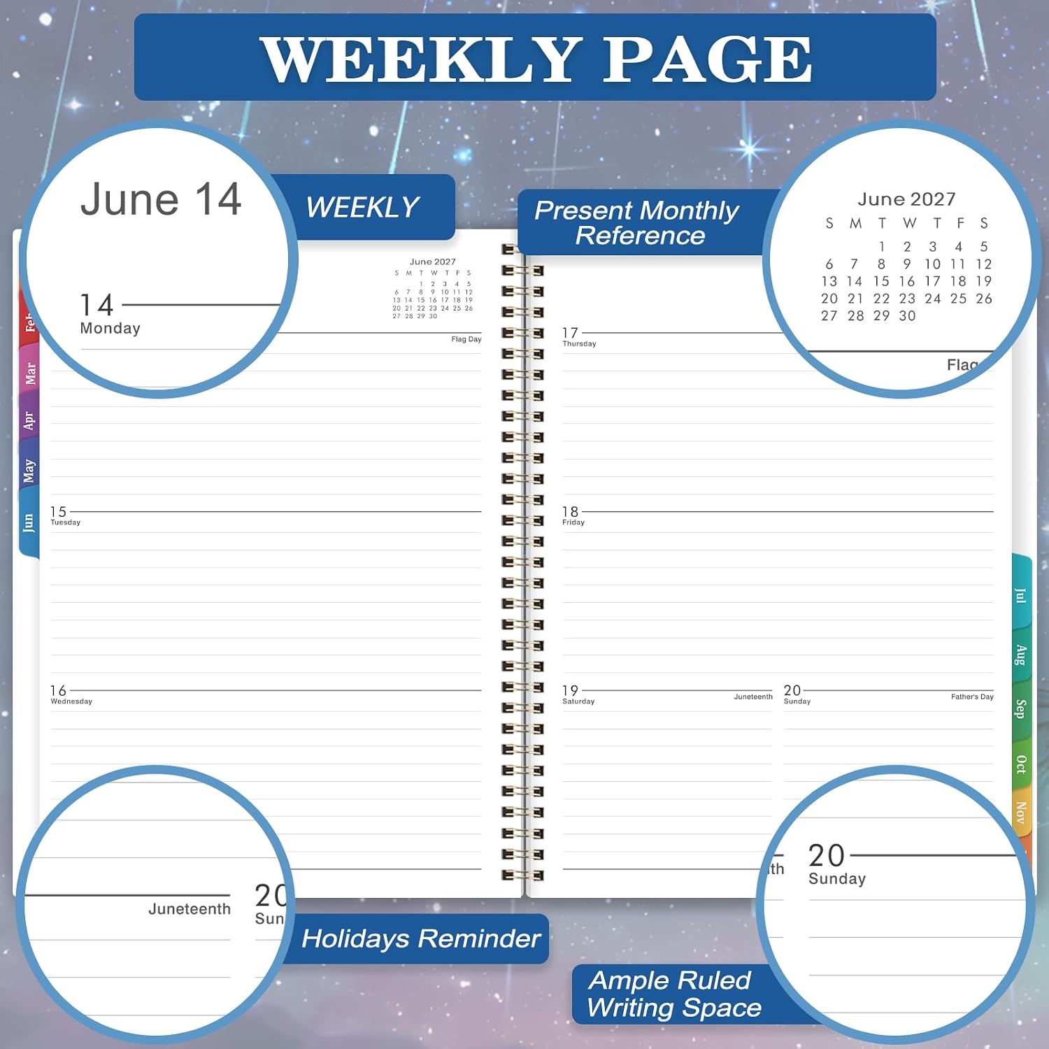 2027 Planner - 2027 Weekly and Monthly Planner, 9" x 11", Jan.2027-Dec.2027