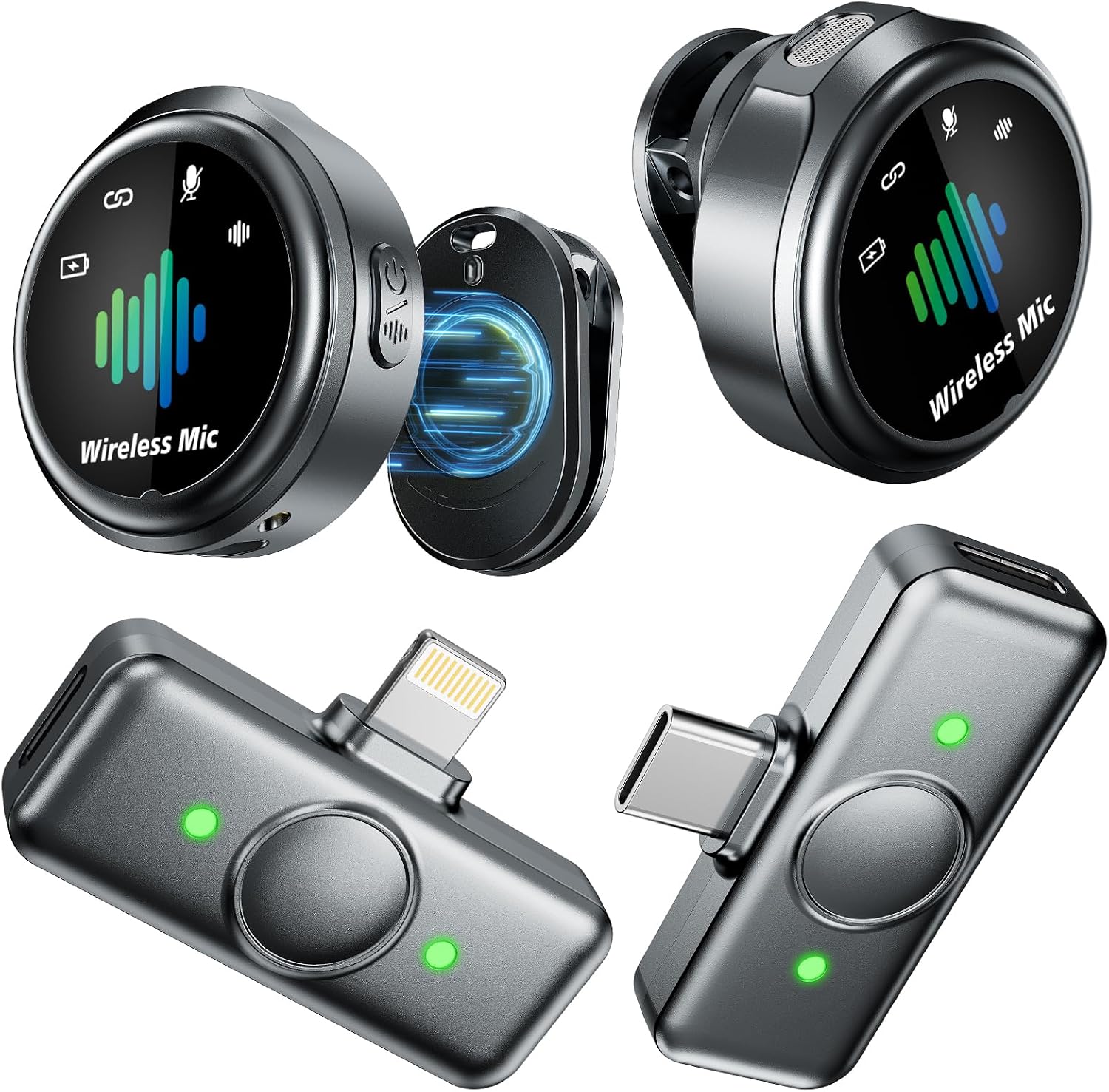 Magnetic Wireless Microphone for iPhone: Smart Noise Reduction
