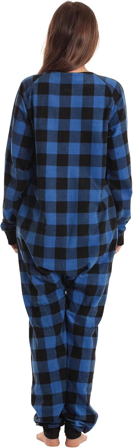 Just Love Printed Flannel Adult Onesie/Pajamas