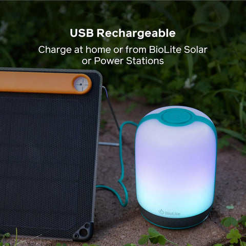 BioLite Alpenglow 500 Camping Lantern, USB, Rechargeable, Multicolor