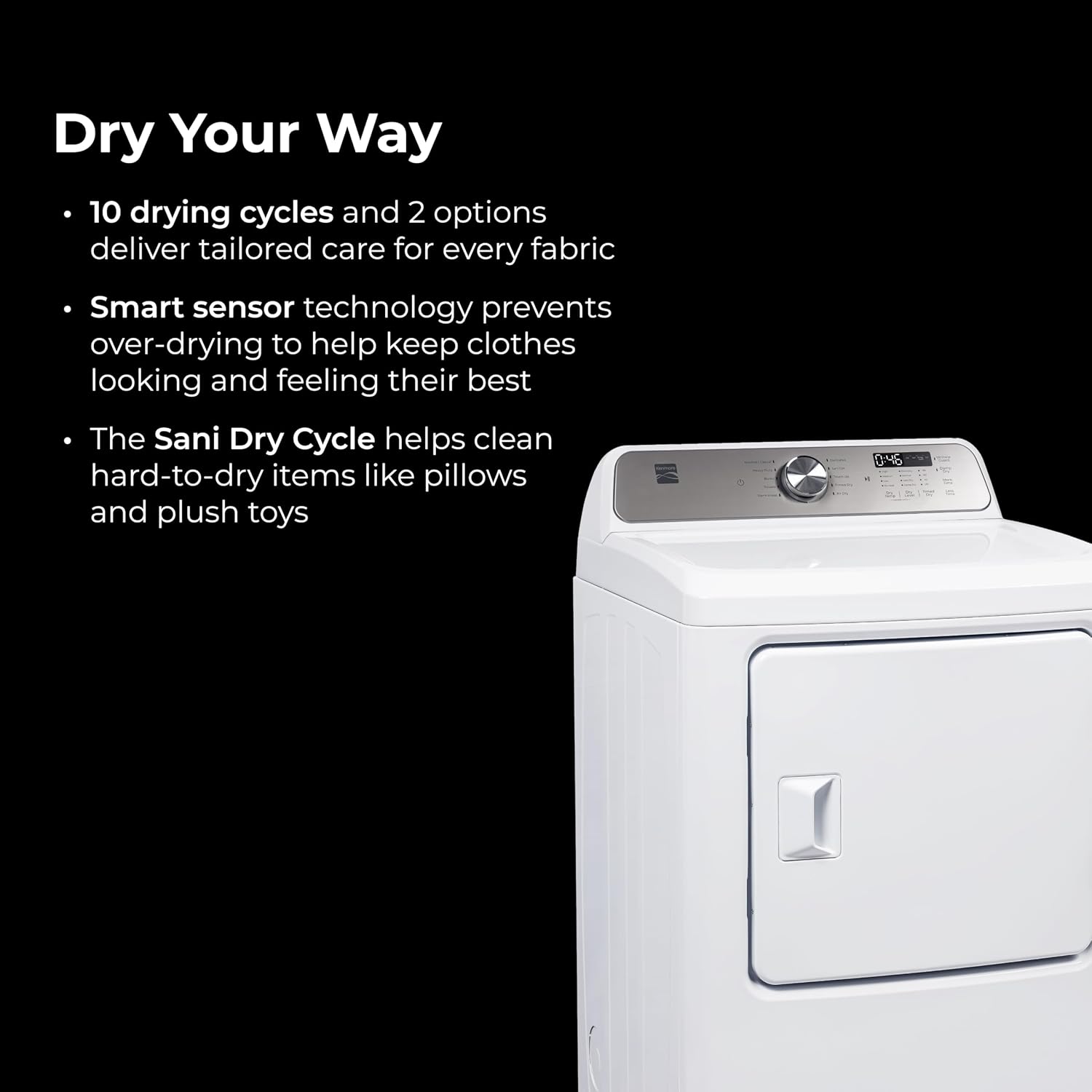 Kenmore 7.0 cu. ft. Front Load Electric Dryer - White