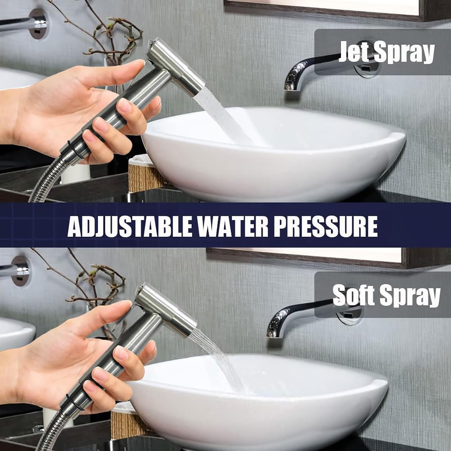 Handheld Bidet Sprayer-Bidet Attachment for Toilet, Premium Stainless Steel