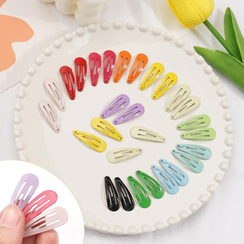 1Inch Snap Hair Clips 120Pcs Small Clips for Little Girls Infant Baby