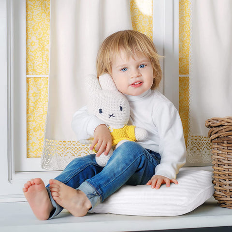 Utopia Bedding Toddler Pillow (White, 2 Pack), 14x19 Small Pillow for Kids, Soft and Breathable Cotton Blend Shell, Polyester Filling, Perfect for Toddler Bed and Travel (Intended for Age 2 and up)