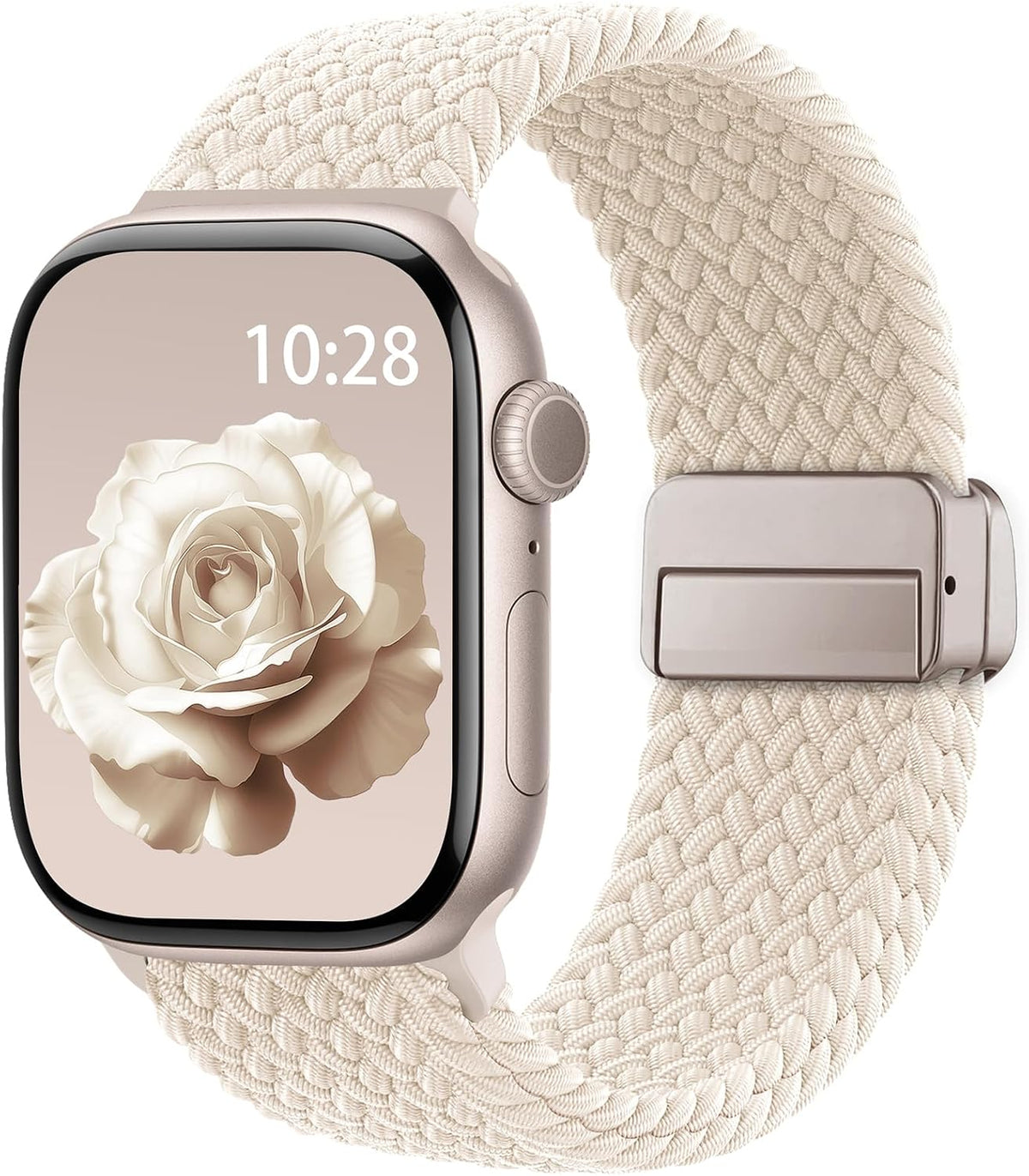 Braided Stretchy Magnetic Band Compatible with Apple Watch Bands Women Men