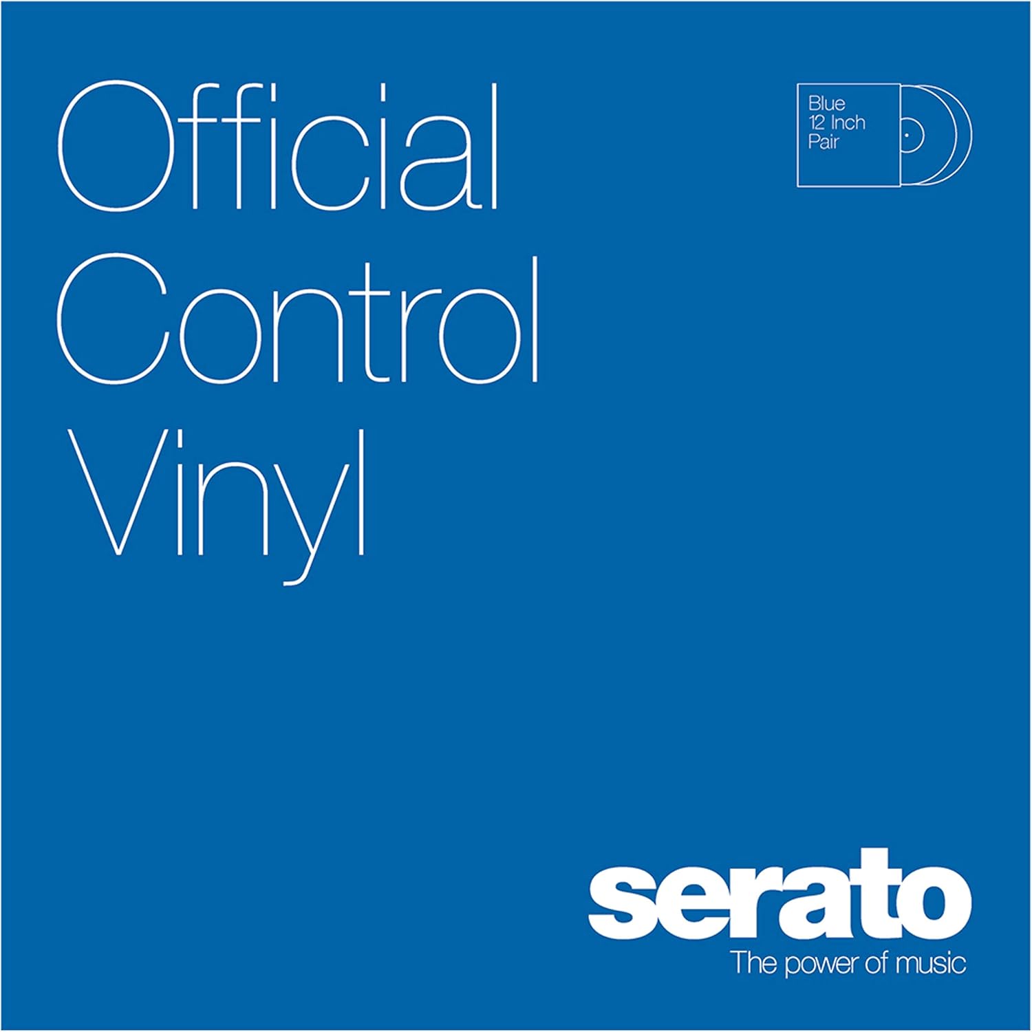 Serato Control Vinyl 12" Pair Blue