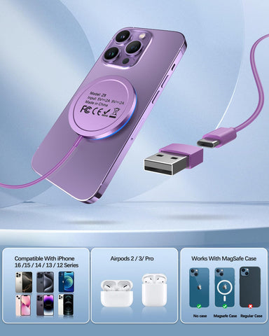 Magnetic Wireless Charger Fast Apple Mag-Safe Charger