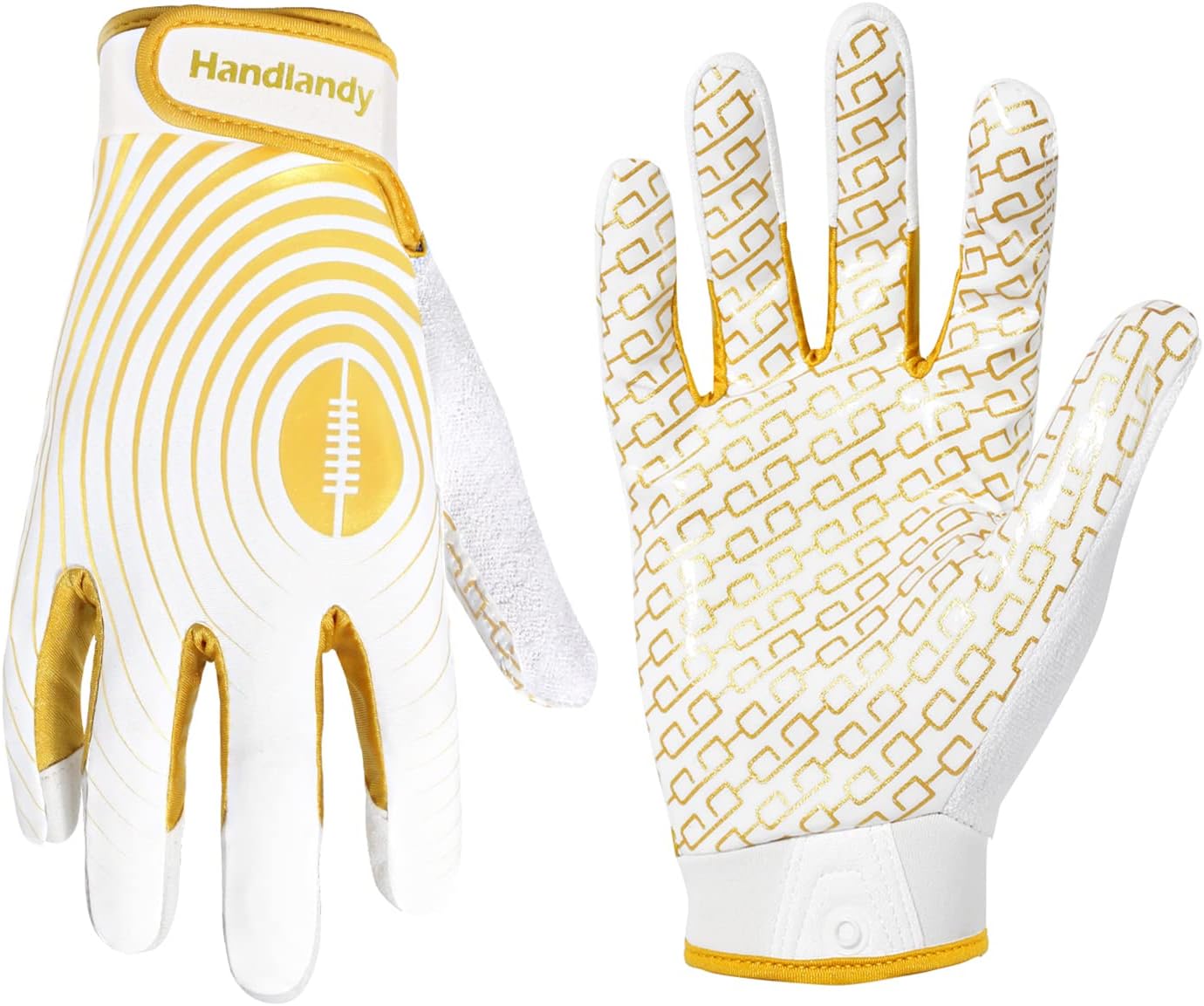 HANDLANDY Youth Football Gloves, Kids Sticky Receiver Gloves,Super Grip Football Glove Best Gift for Boys,Girls