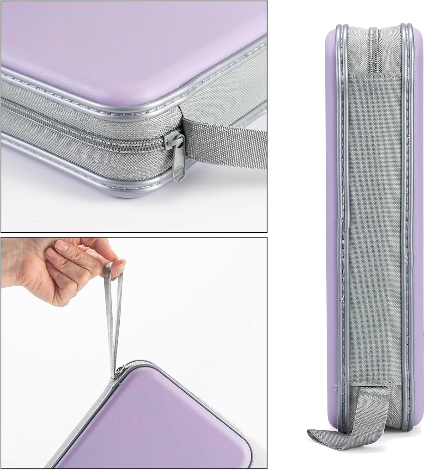 alavisxf xx CD Case, 96 Capacity Hard Plastic Organizer Wallet for Car