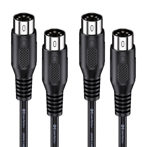 Cable Matters 2-Pack 5 Pin DIN MIDI Cable, 5 Pin MIDI Cable, 10ft