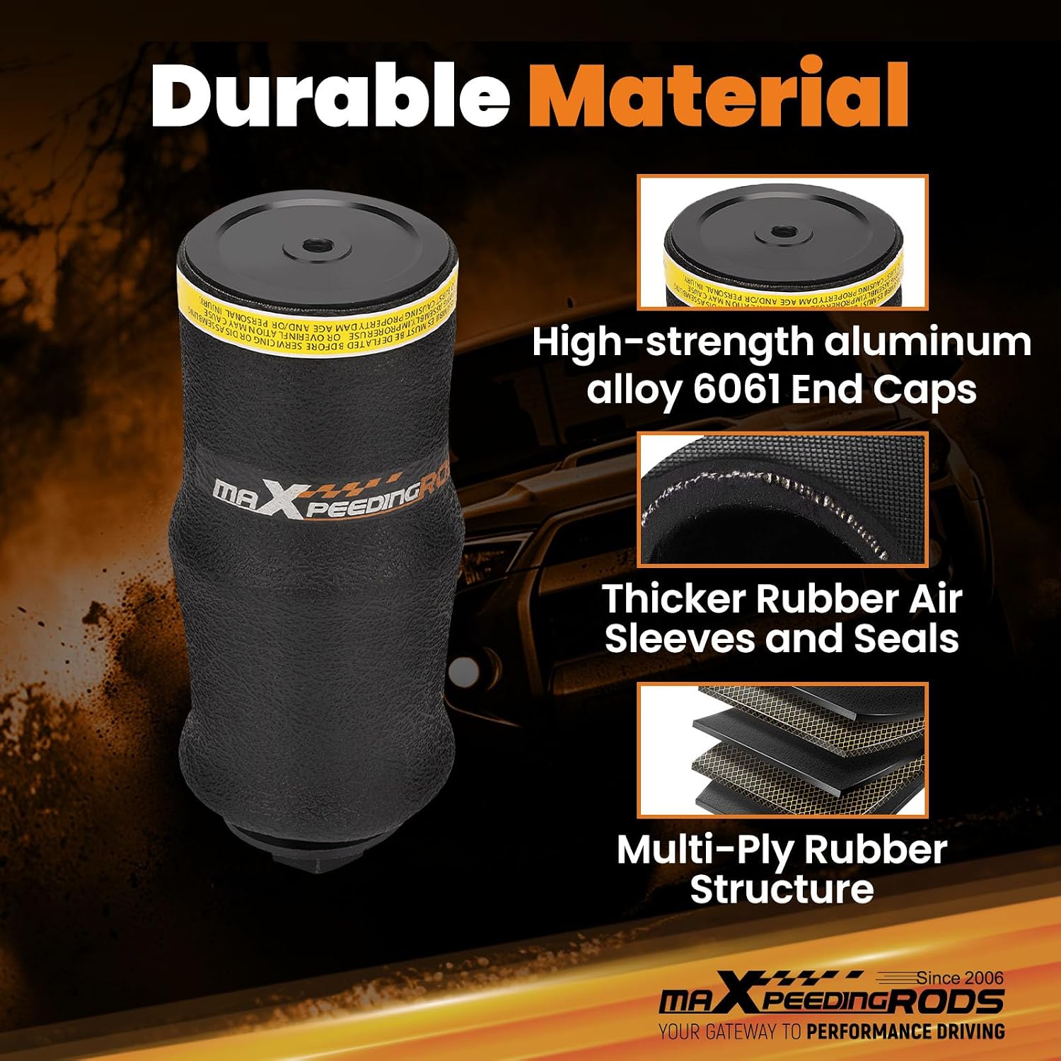 maXpeedingrods Cab Air Ride Suspension Spring Bag for Peterbilt 379 Trucks