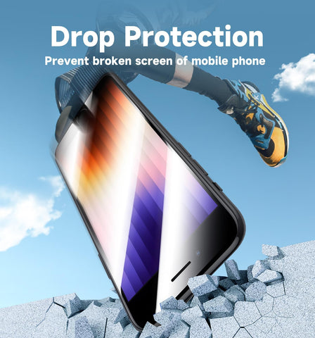 MAGIC JOHN 2 Pack Screen Protector for iPhone SE 3/SE 2 (2022/2020 Edition), iPhone7/8/6 Tempered Glass, Auto Dust-Elimination, Bubble Free, Easy Installation