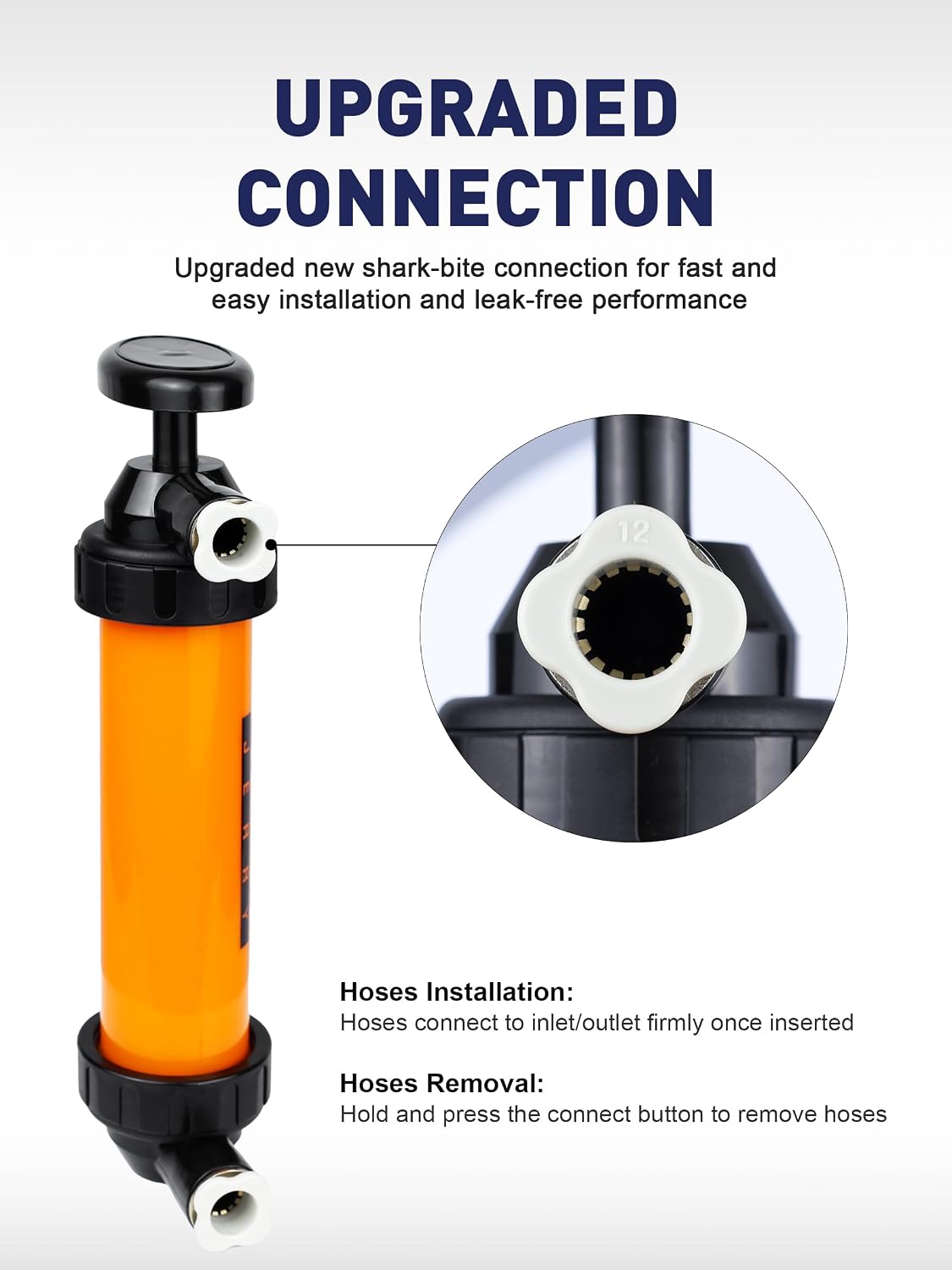 Cordless Fuel Transfer Pump, Hand Siphon Pump for Gasoline, 3 GPM Hign Flow