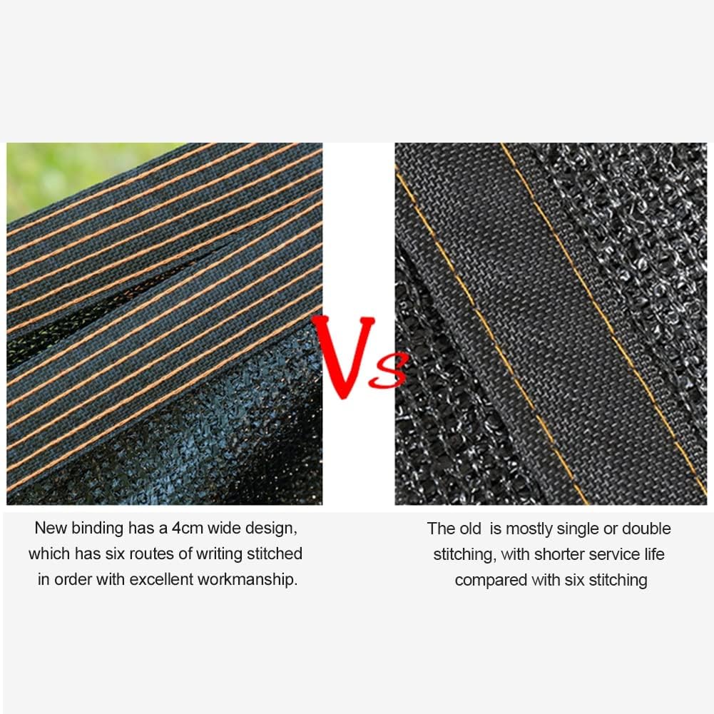 winemana 20 x 20 FT Black Shade Cloth, Durable Mesh Tarp Garden Sun Shade