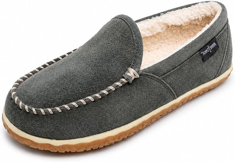 Minnetonka Men's Tilden Moccasin Suede Slipper