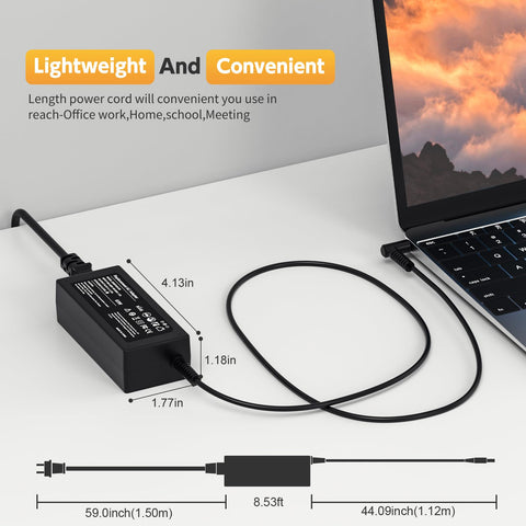65W 45W Laptop Charger for HP Model 15: 15-dy, 15-dq, 15-da, 15-db, 15-dw, 15-f, 15-ef, 15-ab, 15-ac, 15-af, 15-an, 15-au, 15-aw, 15-ay, 15-ba, 15-bn, 15-bk, 15-br, 15-bs, 15-bw Series Power Supply