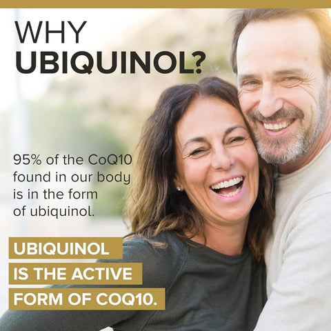 Qunol Ubiquinol 200mg, Extra Strength, Powerful Antioxidant, 60 Softgels | #1 Cardiologist Recommended Supplement for Heart Health, Coenzyme Q10 Supplement to support Vascular Health & Cellular Energy