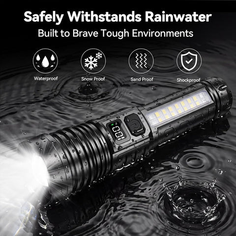Rechargeable Flashlights High Lumens 4 Pack, Super Bright Led Flash Light