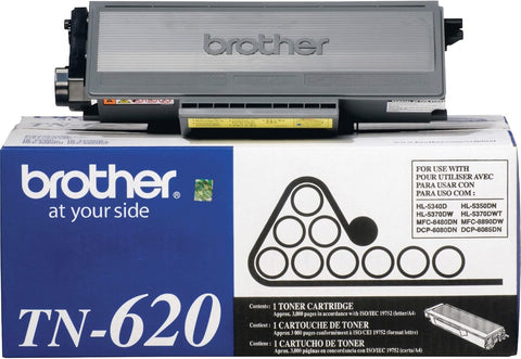 Brother TN-620 DCP-8080 8085 HL-5340D 5350 5370 MFC-8480 8680 8690 8890 Toner -Cartridge (Black) in Retail Packaging, 1 Size