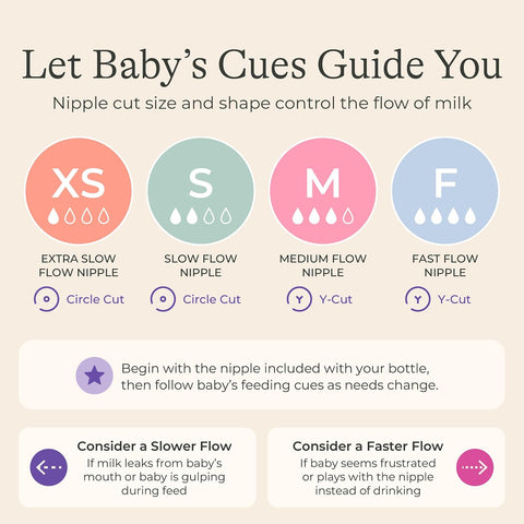 Lansinoh NaturalWave Baby Bottle Nipples, Extra Slow Flow (XS), 4 Count