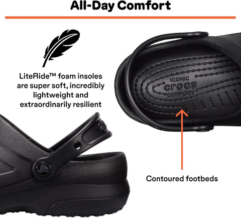 Crocs Unisex Adult Specialist II Work Clogs, Enclosed Toe, Slip Resistant