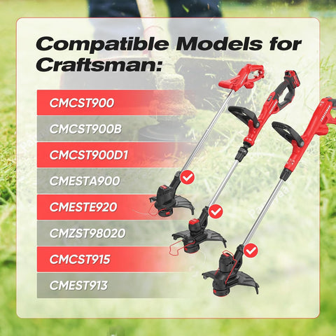 YWTESCH 8 Pcs CMZST0653 Weedeater String Compatible with Craftsman Weed Wacker, 30Ft 0.065" Trimmer Line Fit for Craftsman CMCST900, CMESTA900, CMESTE920, CMZST98020, CMCST915, CMEST913