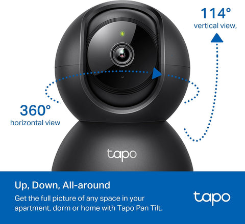 Tapo 1080p Pan/Tilt Security Camera for Baby Monitor, Pet Camera, C201