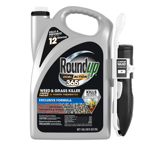 Roundup Dual Action 365 Weed & Grass Killer Plus 12 Month Preventer, 1 gal.