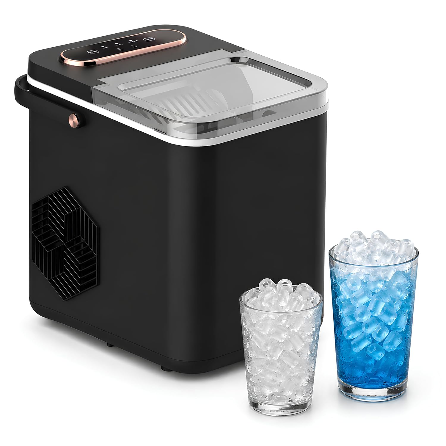 Countertop Ice Maker Machine, 26 lbs/Day Ice 1.4L Tank, 9 Ice Cubes in 6Min