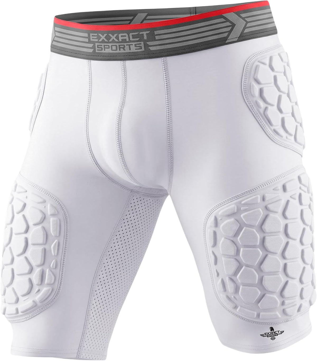 Exxact Sports Elite 5-Pad Adult Football Girdle for Men with Cup Pocket