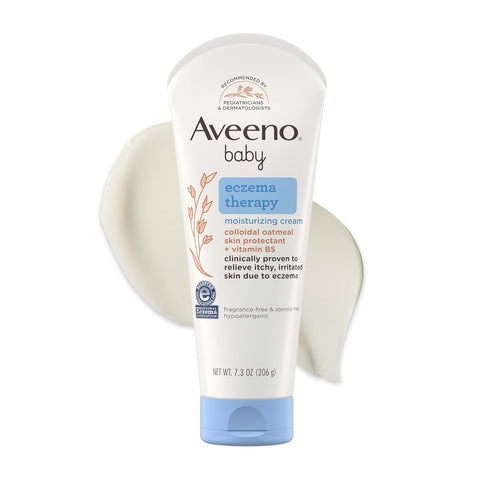 Aveeno Baby Eczema Therapy Moisturizing Cream for Dry, Itchy Skin, 7.3 oz
