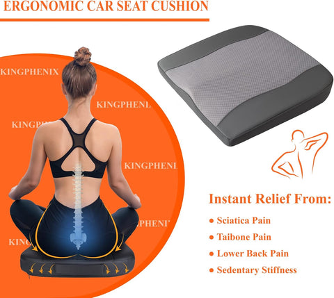 Lofty Aim Car Seat Cushion, Memory Foam Car Seat Cushions for Long Driving