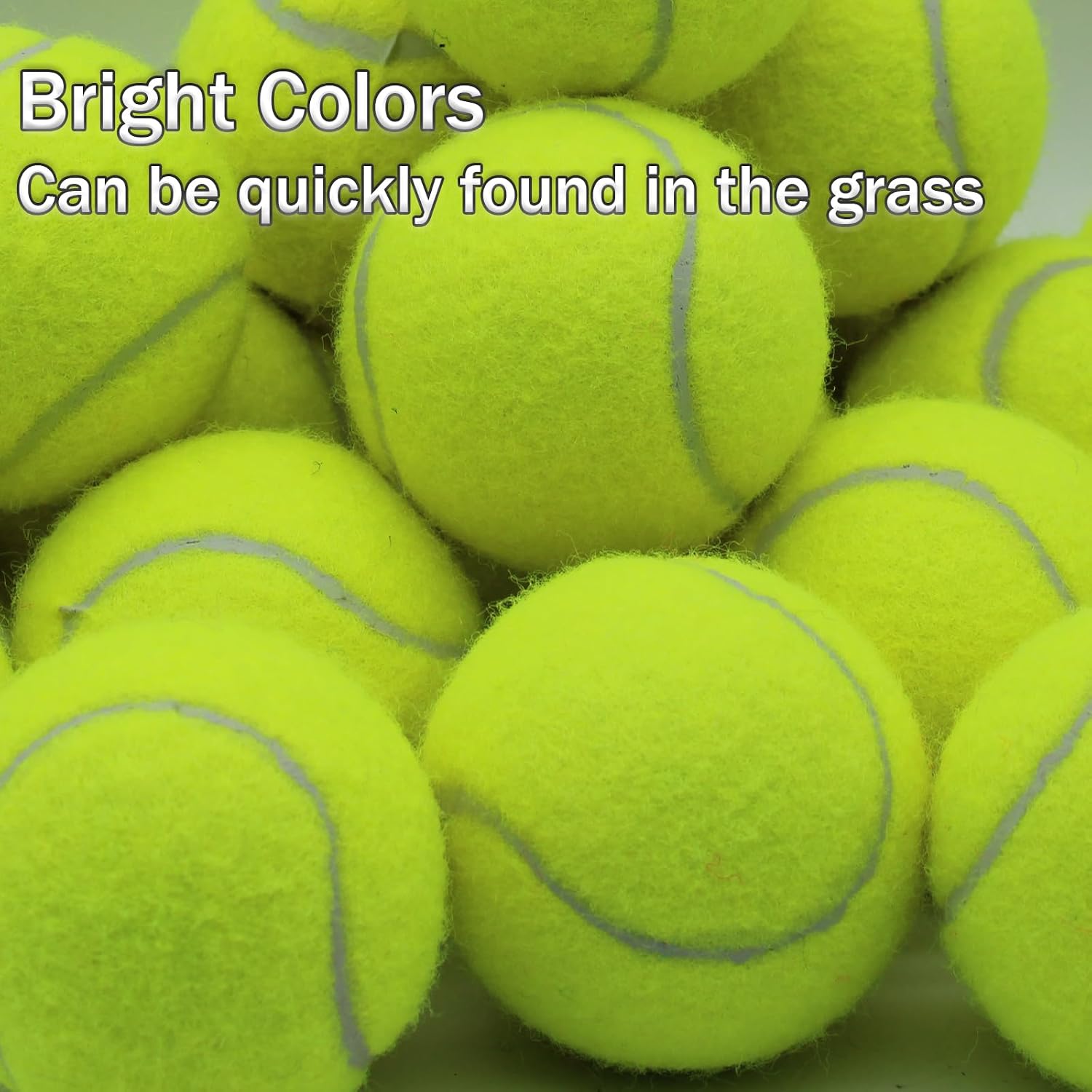 SHYUJAJIE Tennis Ball,20 Pack Practice Balls Bulk,Dog Balls with Mesh Bag