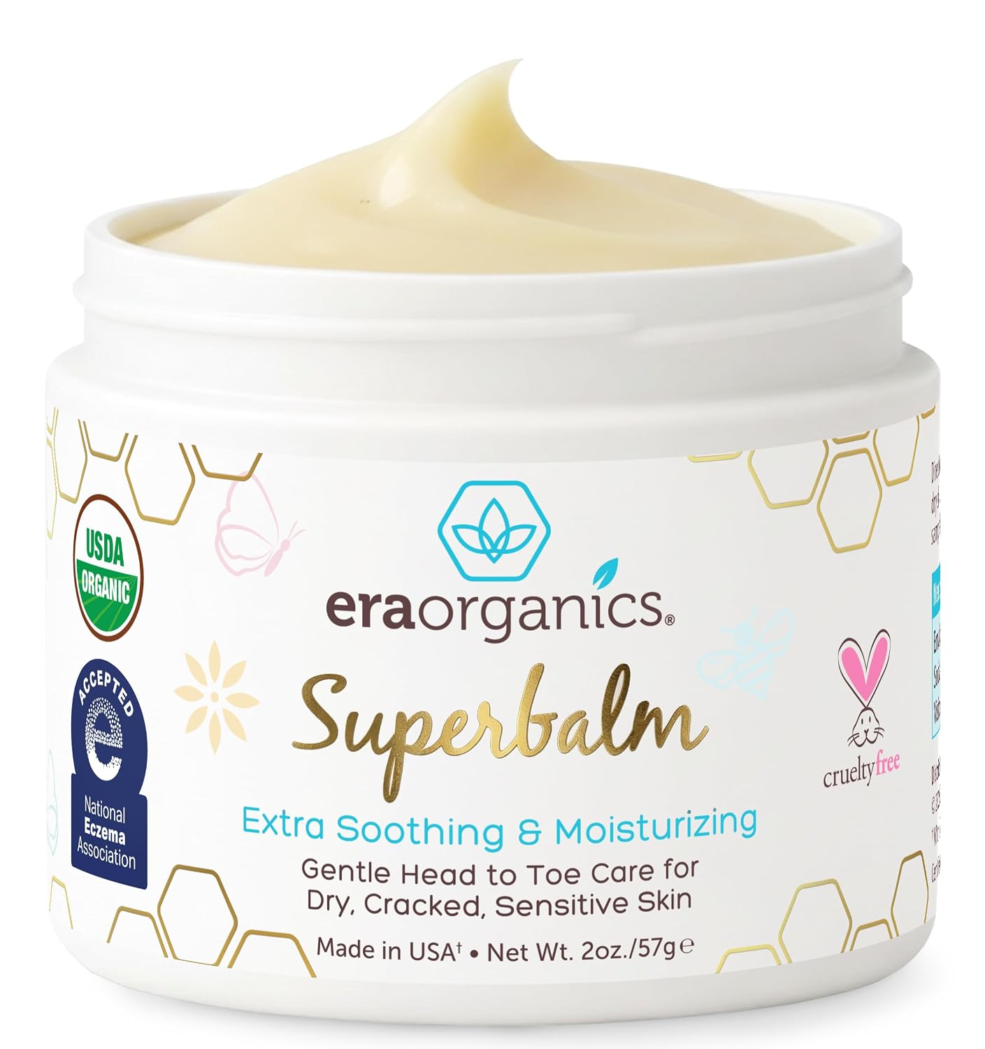 Superbalm USDA Organic Healing Ointment for Baby Eczema & Cradle Cap - 2oz
