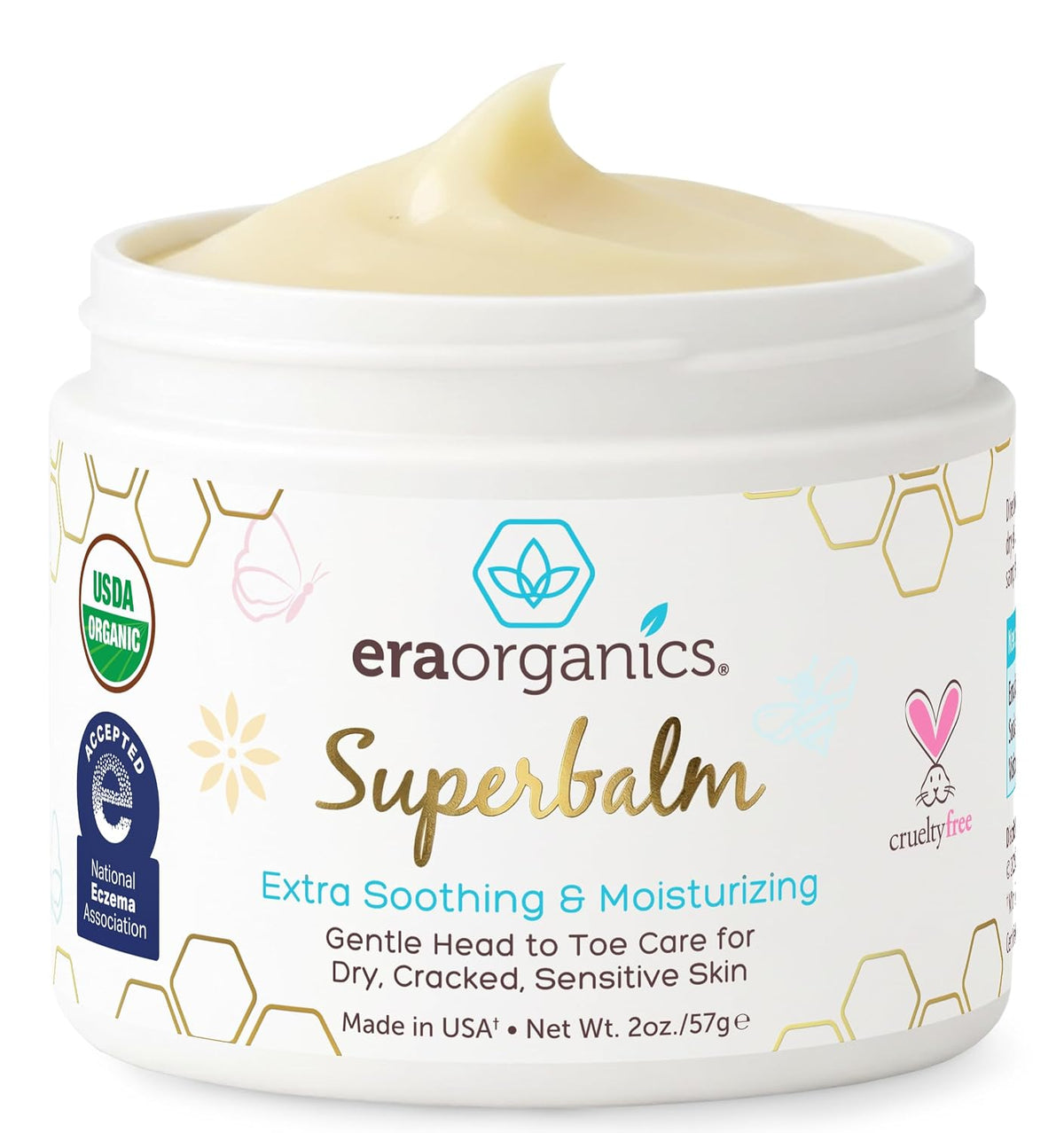 Superbalm USDA Organic Healing Ointment for Baby Eczema & Cradle Cap - 2oz