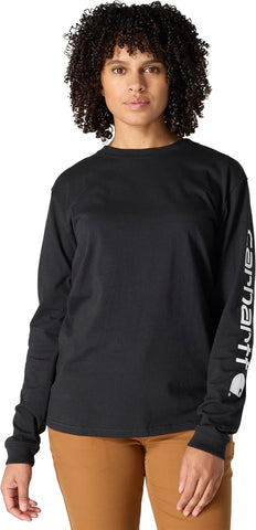 Carhartt Women's Dearborn Loose LS Logo T-Shirt