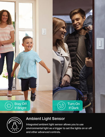 Kasa Smart Wi-Fi Motion Sensor Switch KS200M, Single Pole