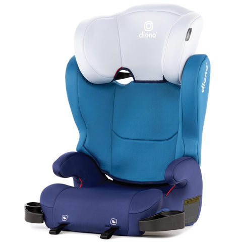 Diono Cambria 2 XL, Dual Latch Connectors, 2-in-1 Belt Positioning Booster Seat, High-Back to Backless Booster, Space and Room to Grow, 7 Headrest Positions, 8 Years 1 Booster Seat, Blue