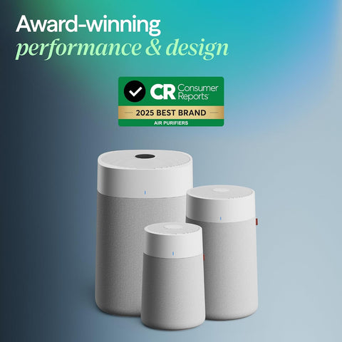 BLUEAIR Air Purifiers for Bedroom Office Pets up to 1,080 Ft², 411i Max 2PK