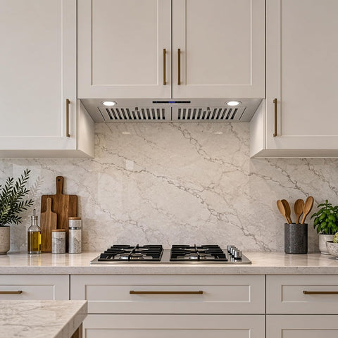 30 in. Lumin Collection 380 CFM Ducted Insert Range Hood, LED, Stainless